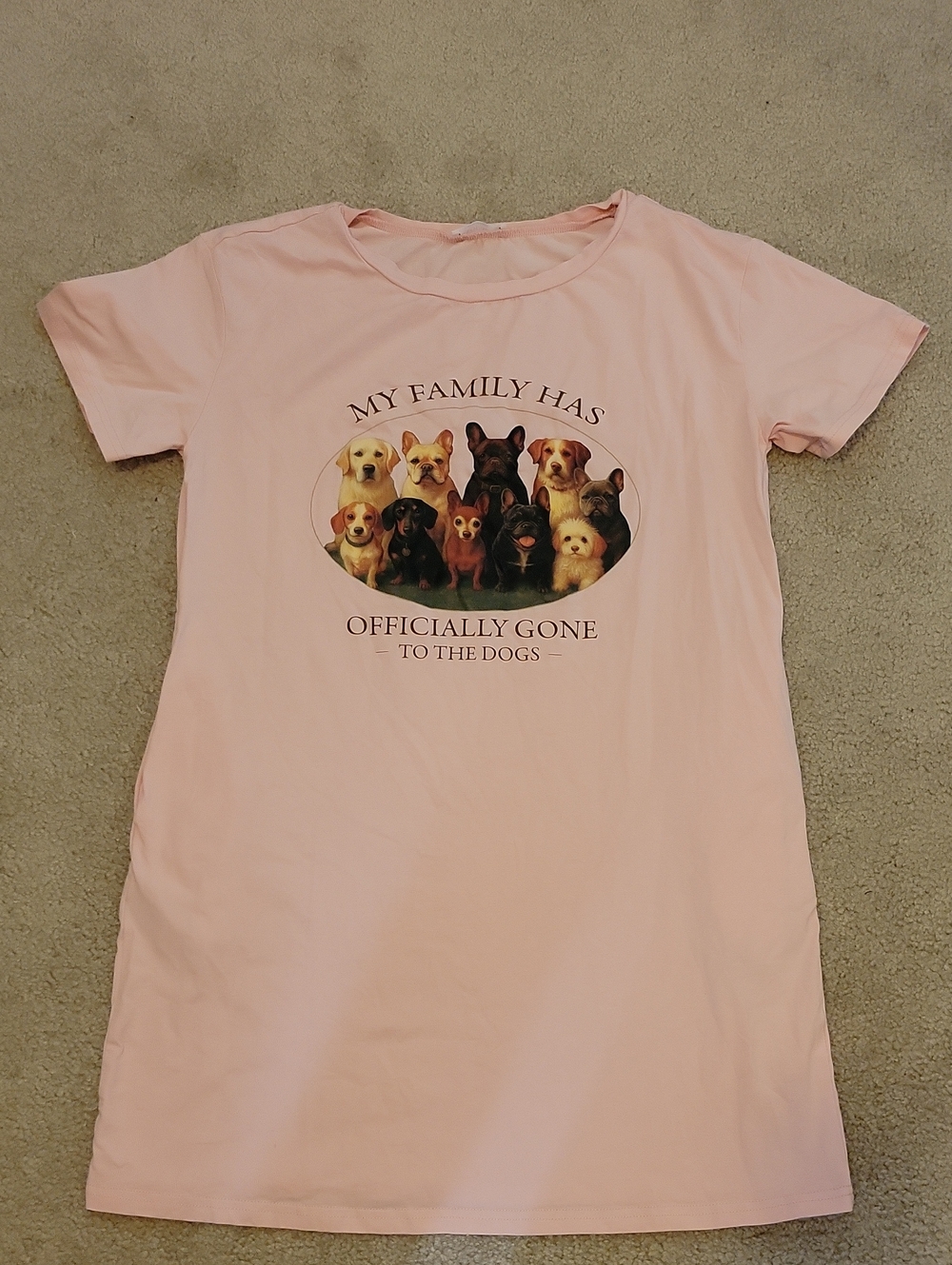 Dress- "My Family Has Officially Gone to the Dogs". Has Pokets